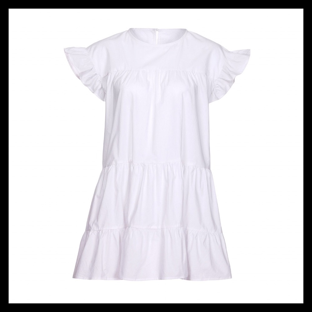 Boho Tiered Babydoll Dress - Picture 5 of 7